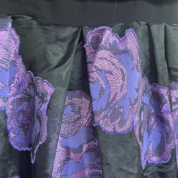 Vintage purple roses party dress, or every day with a sweater - Picture 6 of 6